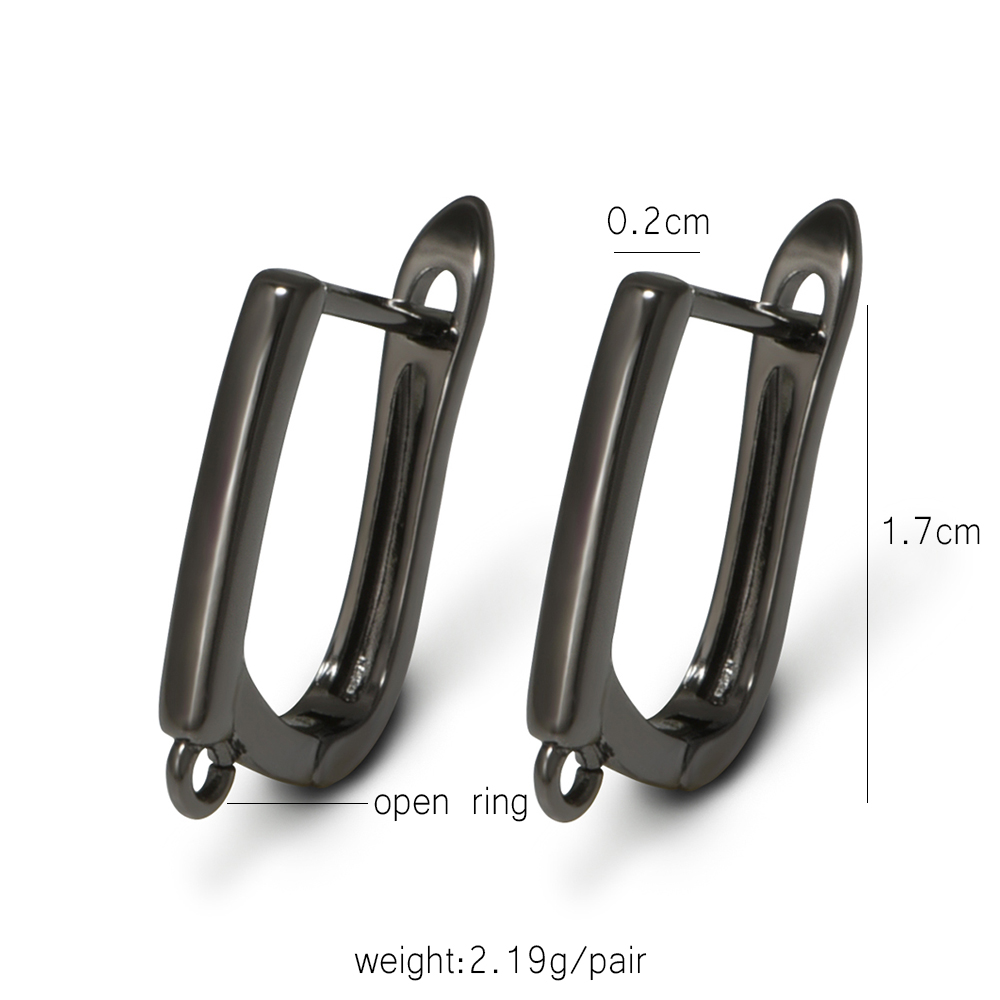 YANASI ต่างหูทองเหลืองสีดำ 1 ค - Jewelry Making Brass บทวิจารณ์และราคา