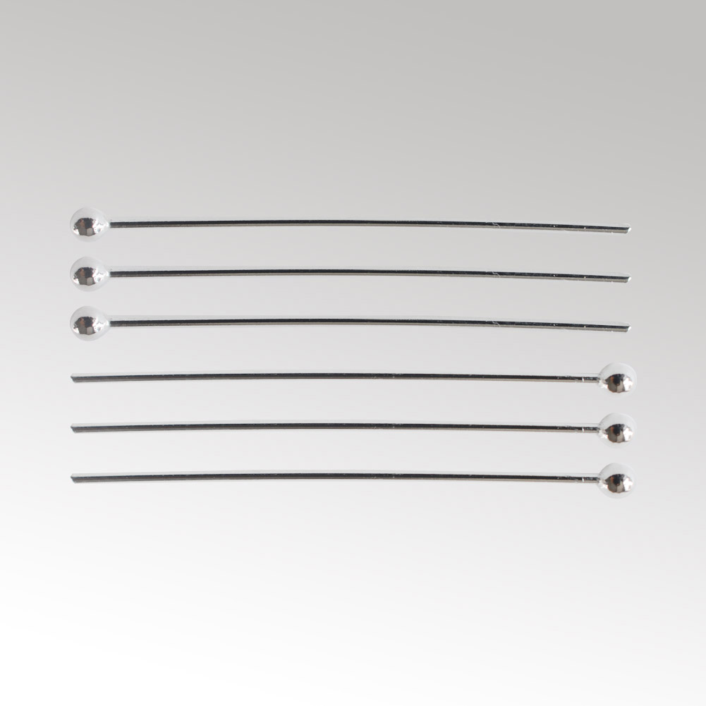 หมุดหัวกลมเงินแท้ 925 สำหรับทำ - Jewelry Making Head Pins บทวิจารณ์และราคา