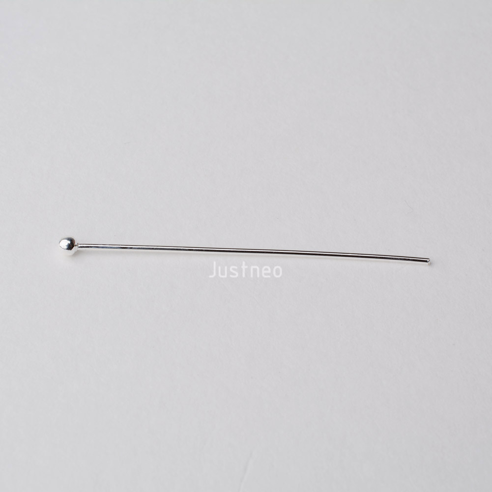 หมุดหัวกลมเงินแท้ 925 สำหรับทำ - Jewelry Making Head Pins บทวิจารณ์และราคา