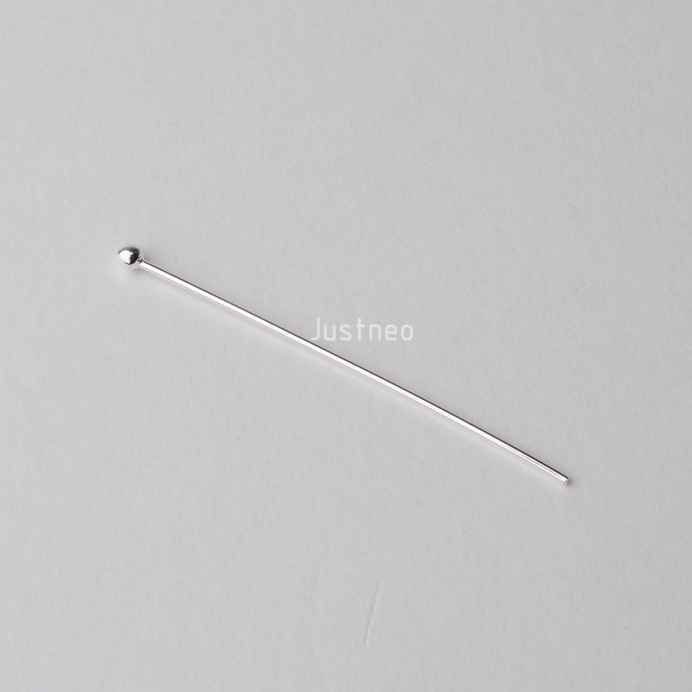 หมุดหัวกลมเงินแท้ 925 สำหรับทำ - Jewelry Making Head Pins บทวิจารณ์และราคา