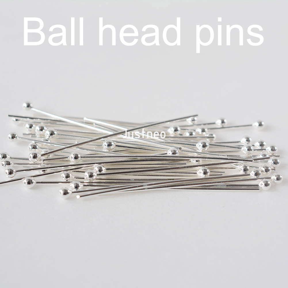 หมุดหัวกลมเงินแท้ 925 สำหรับทำ - Jewelry Making Head Pins บทวิจารณ์และราคา