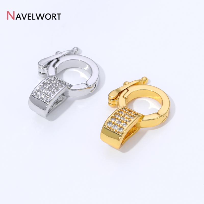 ตัวล็อกจี้ทองเหลืองชุบทอง 18K  - Jewelry Making Metal Supplies บทวิจารณ์และราคา