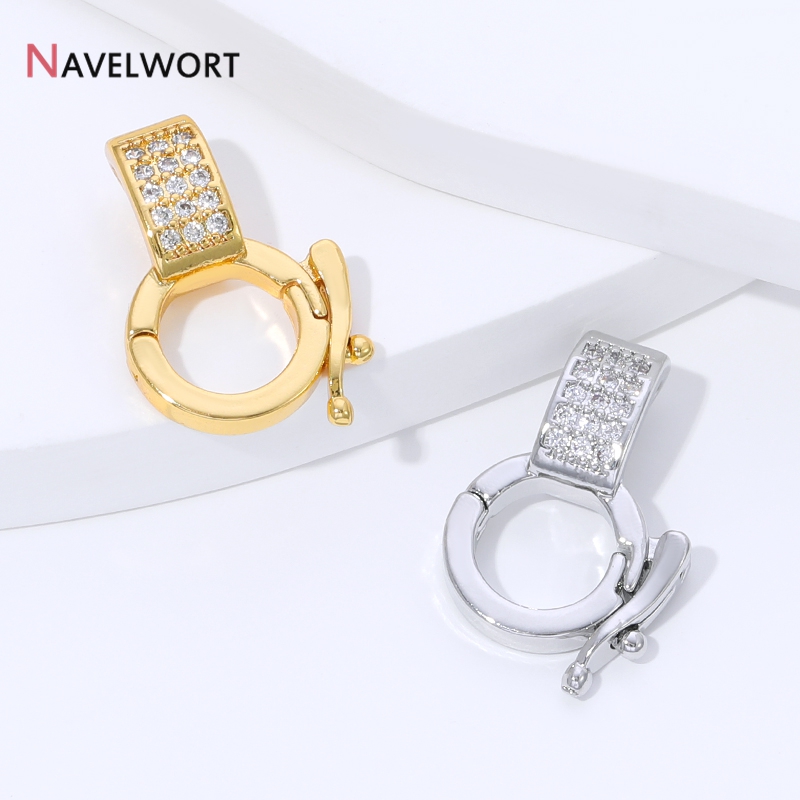 ตัวล็อกจี้ทองเหลืองชุบทอง 18K  - Jewelry Making Metal Supplies บทวิจารณ์และราคา