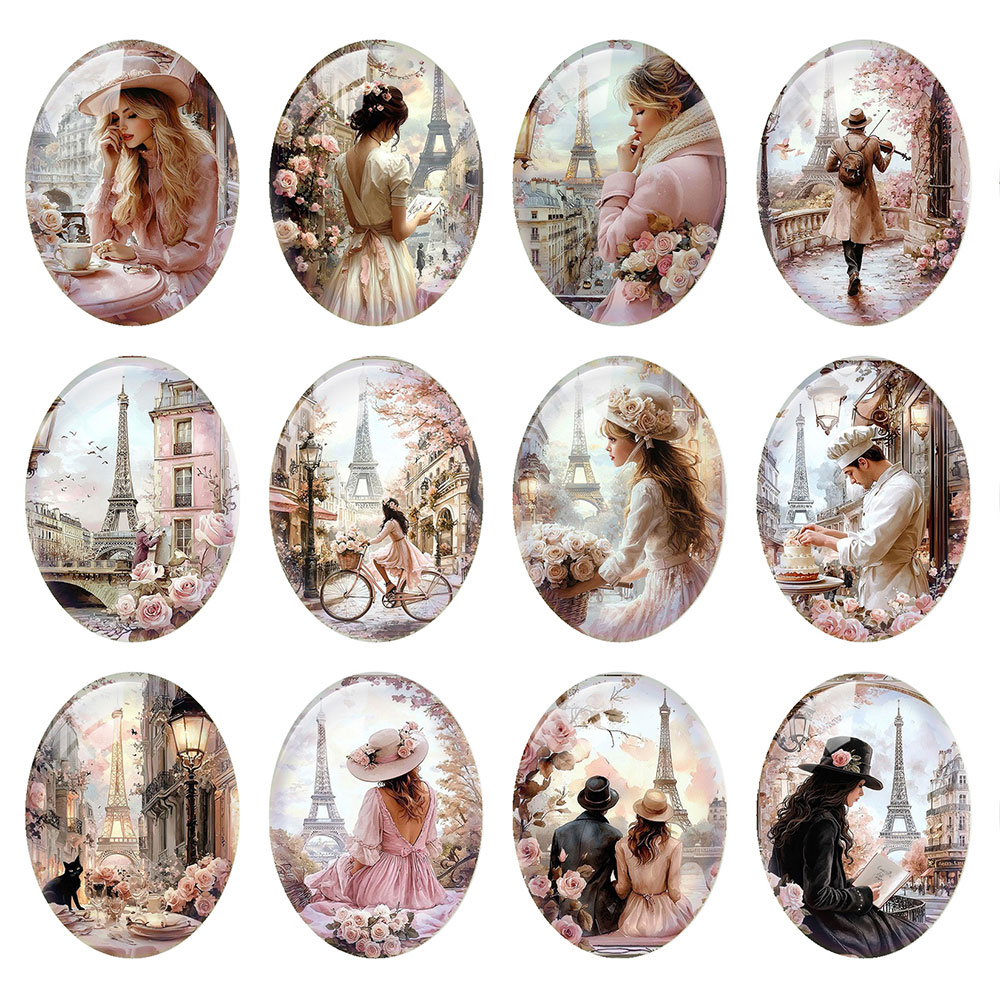 คาโบชองแก้วรูปทรงกลม/วงรี/สี่เ - Jewelry Making Paris บทวิจารณ์และราคา