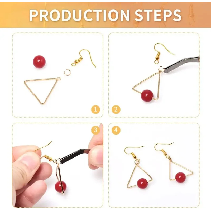 อุปกรณ์ทำต่างหู DIY 100/500 ชิ - Jewelry Making Metal Supplies บทวิจารณ์และราคา
