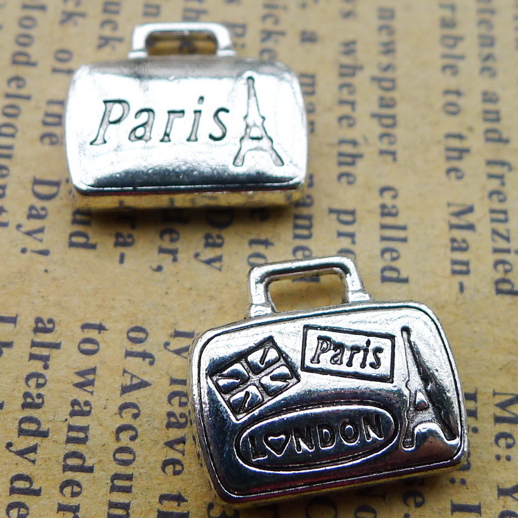 6ชิ้น/ล็อต14X17มม.สีเงินโบราณป - Jewelry Making Paris บทวิจารณ์และราคา