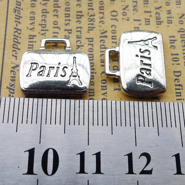 6ชิ้น/ล็อต14X17มม.สีเงินโบราณป - Jewelry Making Paris บทวิจารณ์และราคา