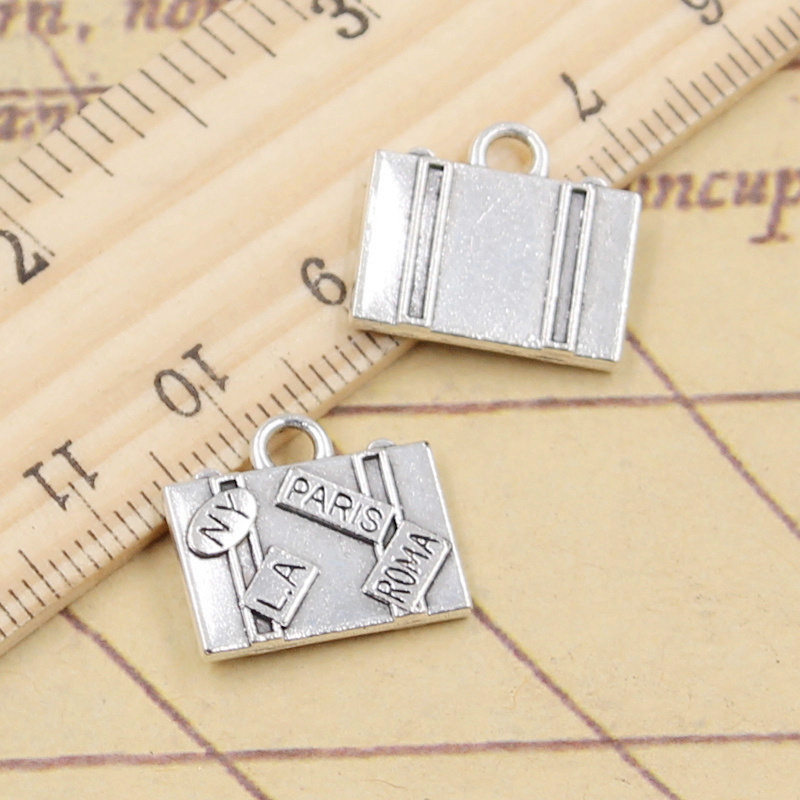 10pcs Charms กระเป๋าเดินทาง NE - Jewelry Making York บทวิจารณ์และราคา