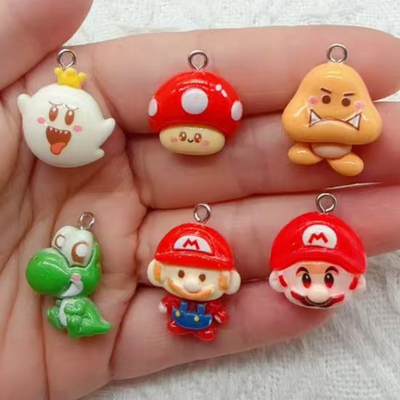 จี้การ์ตูนเรซิน 10 ชิ้น, อุปกร - Jewelry Making Accessories บทวิจารณ์และราคา