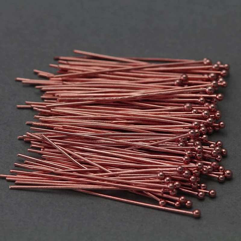 ลวดหัวบอลเคลือบทองคำชมพู 14K ข - Jewelry Making Head Pins บทวิจารณ์และราคา