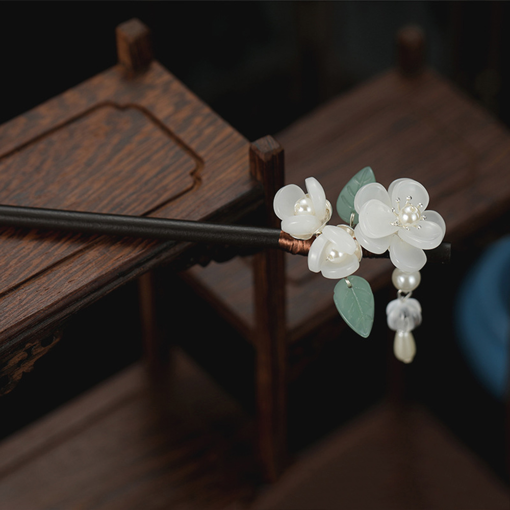 Retro ดอกไม้ Hairpin ไข่มุกไม้ - Jewelry Making Adults บทวิจารณ์และราคา